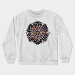 Abstract textured mandala Crewneck Sweatshirt